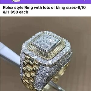 Gold and Silver Bling Ring